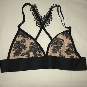 Victoria’s Secret PINK black and pink bralette